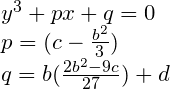 Uproszczenie zapisu poprzez wprowadzenie współczynników p i q